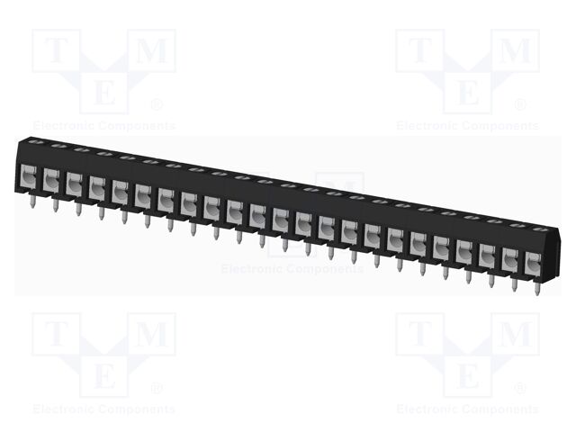 Connector: PCB terminal block; terminal; Plating: tinned; on PCBs