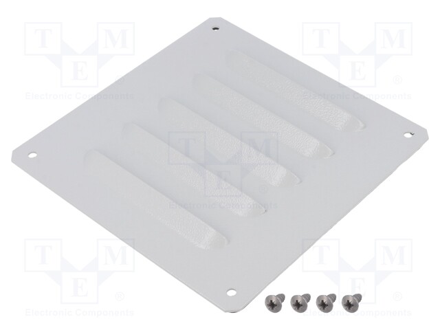 Vent, Steel, Grey, Schneider ClimaSys CV Series Ventilation Systems, 160 mm, 160 mm