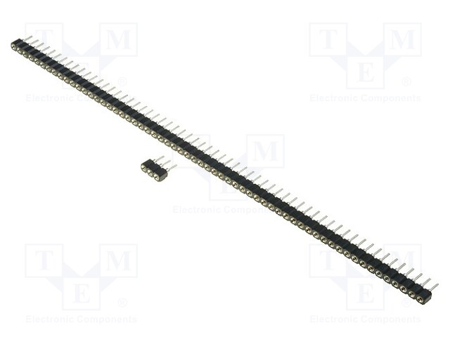 Socket; pin strips; female; PIN: 13; turned contacts; straight