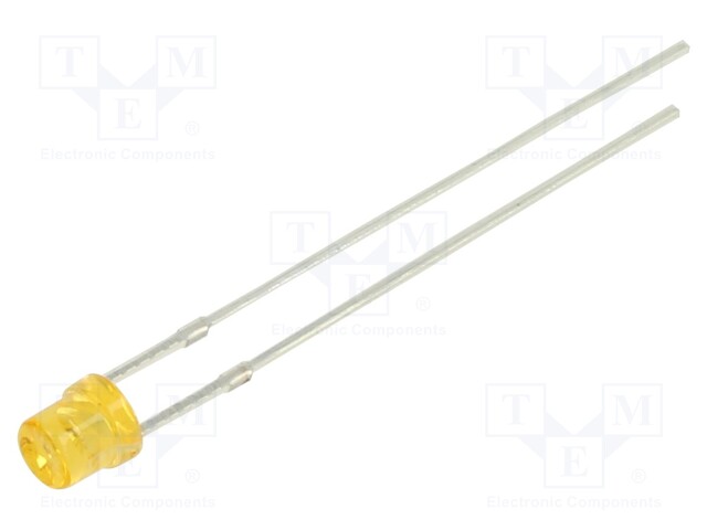 LED; 3mm; orange; 220÷330mcd; 80°; Front: recessed; 1.8÷2.6V; 78mW