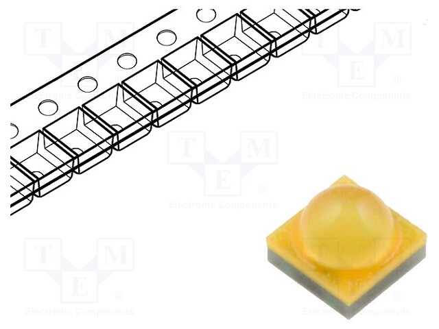 Power LED; white warm; Pmax: 1.225W; 2600-3700K; 100(typ)lm; 115°