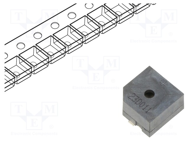 Sound transducer: electromagnetic alarm; 2.4kHz; 40mA; -40÷105°C