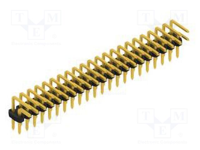 Connector: pin strips; pin header; male; PIN: 44; 2mm; THT; 2x22