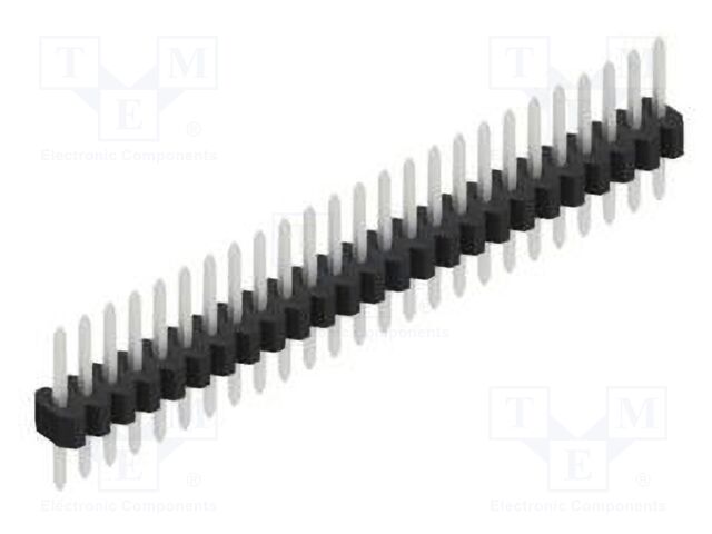 Connector: pin strips; pin header; male; PIN: 25; 1.27mm; THT; 1x25
