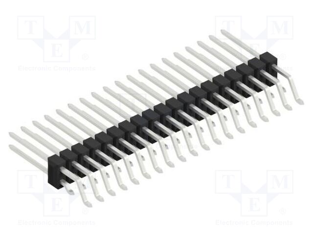 Connector: pin strips; pin header; male; PIN: 38; 2.54mm; SMT; 2x19