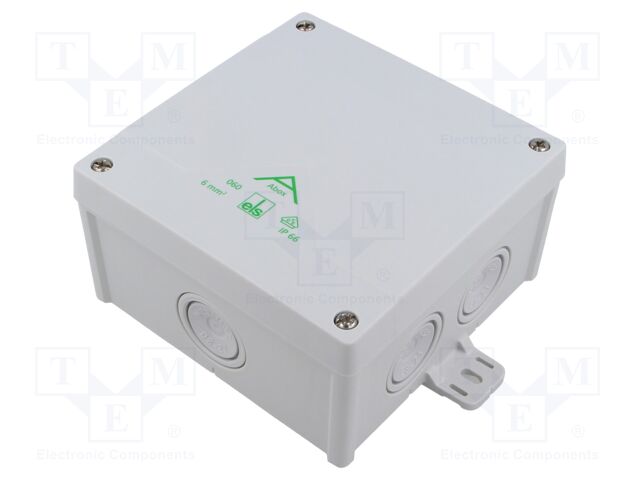 Enclosure: junction box; X: 127mm; Y: 127mm; Z: 70mm; IP66; grey; ABOX