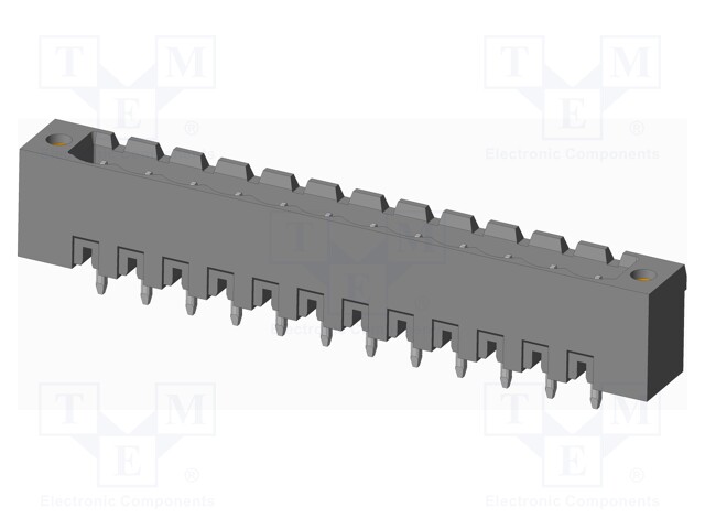 Connector: pluggable terminal block; socket; male; on PCBs