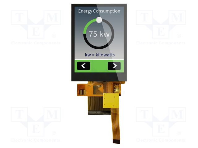 Display: TFT; 240x320; Illumin: LED; Dim: 50x69.2x3.99mm; 850cd/m2