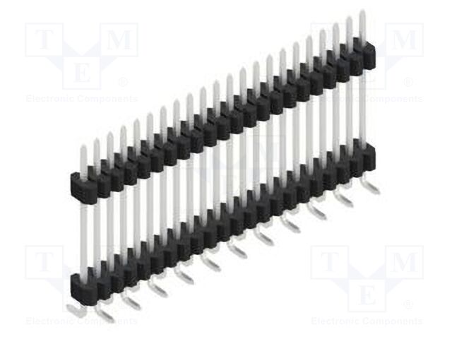 Connector: pin strips; pin header; male; PIN: 22; 1.27mm; SMT; 1x22