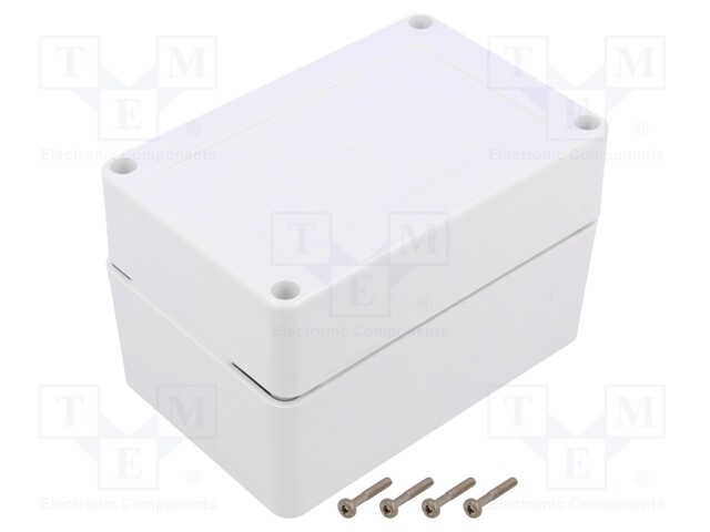 Enclosure: multipurpose; X: 120mm; Y: 80mm; Z: 75mm; ZP; ASA; white