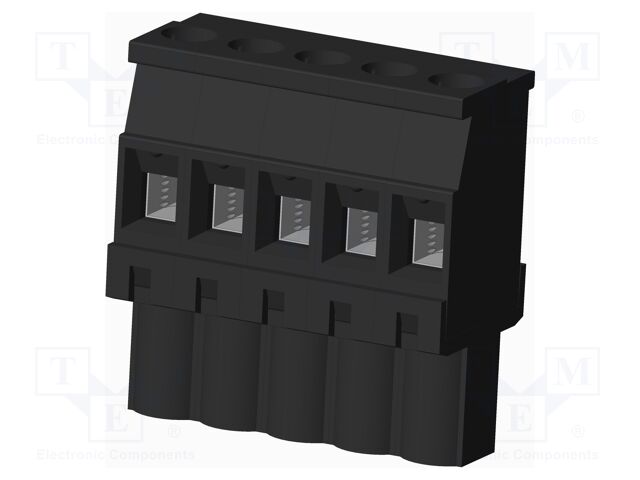 Connector: pluggable terminal block; plug; female; angled 90°