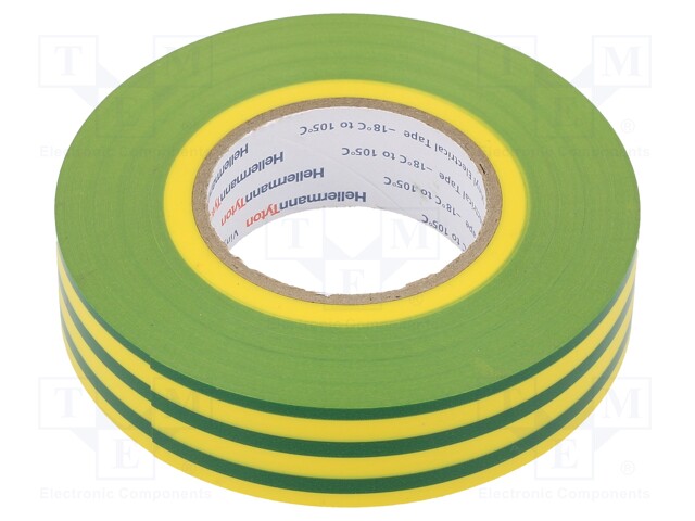 Tape: electrical insulating; W: 19mm; L: 20m; Thk: 0.18mm; PVC film