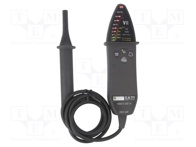 Tester: electrical; 15 LED; 50÷1000VAC; IP65