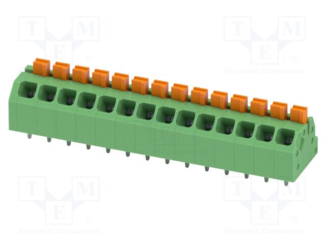 Connector: PCB terminal block; terminal; SPTAF 1; 16A; 320V; green
