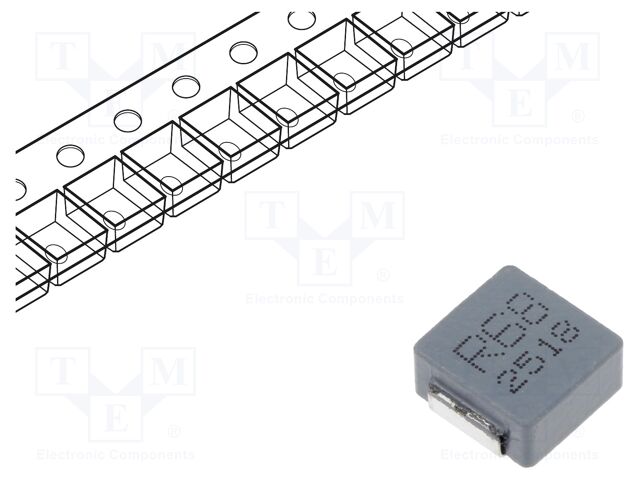 Inductor: wire; SMD; 680nH; ±20%; 8.8x8.4x3.8mm