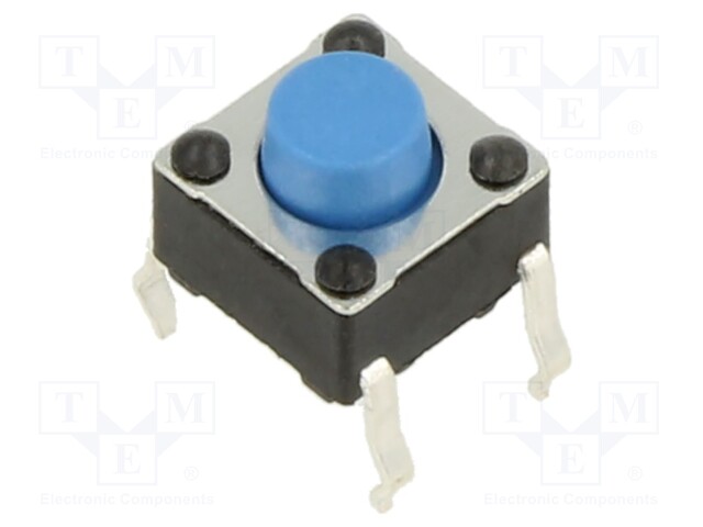 Microswitch TACT; SPST-NO; Pos: 2; 0.05A/12VDC; THT; none; 1.6N