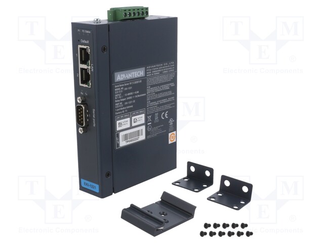 Serial device server; Number of ports: 3; 12÷48VDC; EKI; -10÷60°C