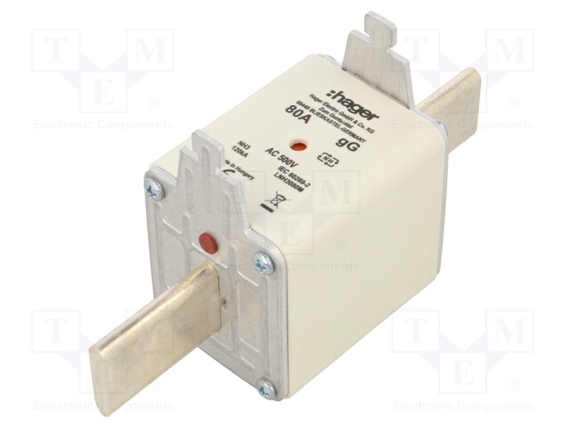 Fuse: fuse; gG; 80A; 500VAC; industrial; NH3C