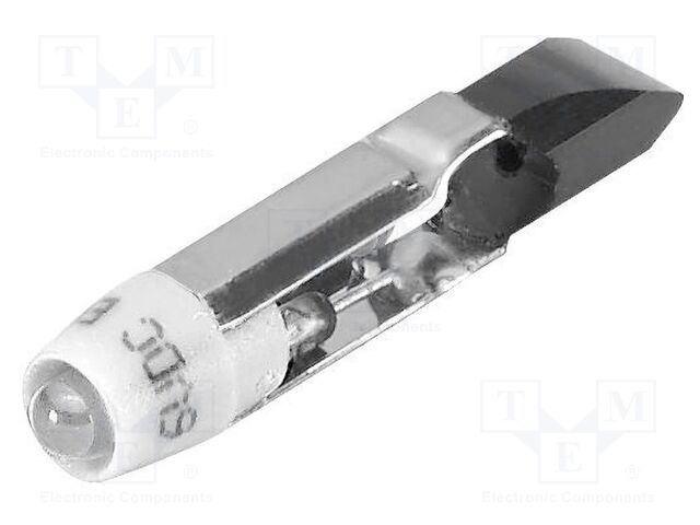 LED lamp; white; T5,5; 6VDC; No.of diodes: 1