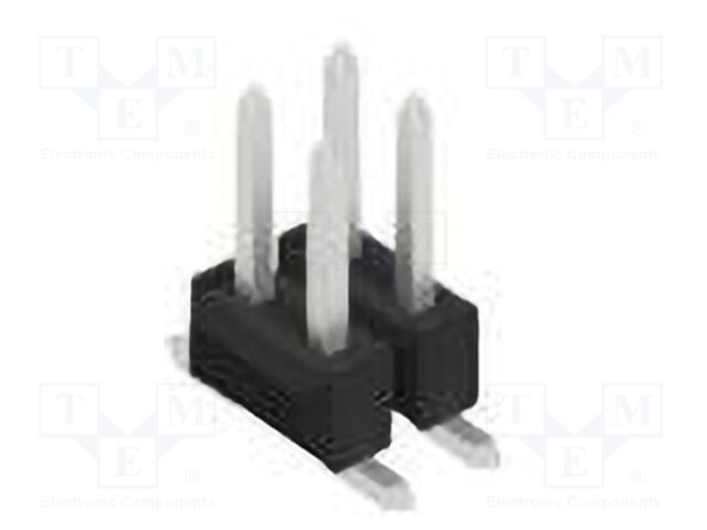 Connector: pin strips; pin header; male; PIN: 4; 2.54mm; SMT; 2x2