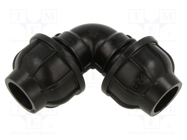 Splice terminal: clamping; 20mm; for PE pipes; Plast; 16bar