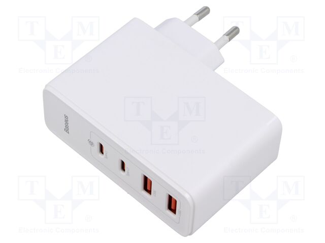 Power supply: switching; mains,plug-in; 5÷20VDC; 100W; white; 5A