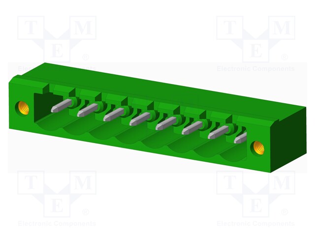 Connector: pluggable terminal block; socket; male; angled 90°