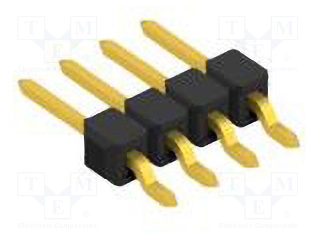 Connector: pin strips; pin header; male; PIN: 4; 2.54mm; SMT; 1x4