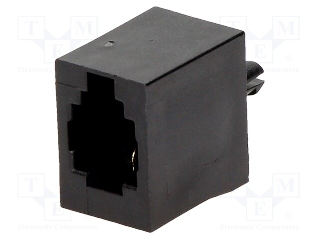 Socket; RJ9; PIN: 4; Layout: 4p4c; THT; straight