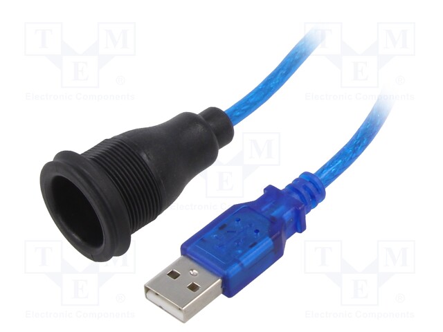 Adapter cable; USB A socket,USB A plug; 1310; USB 2.0; IP67; 1.5m