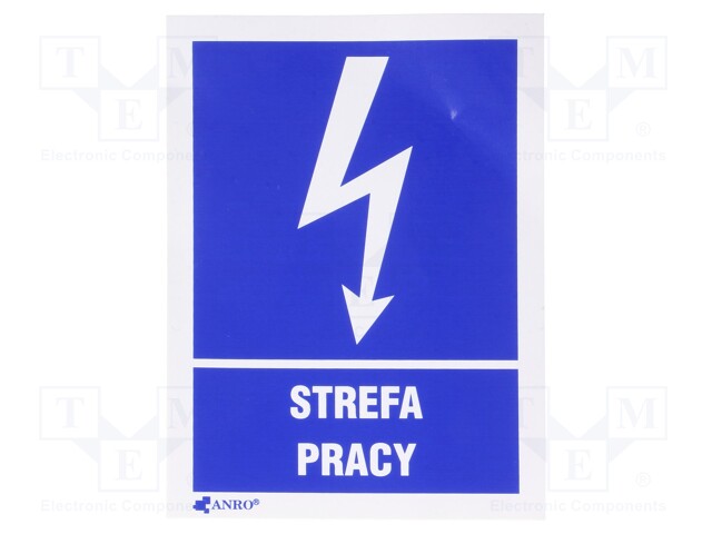 Safety sign; informative; W: 74mm; H: 105mm; FS