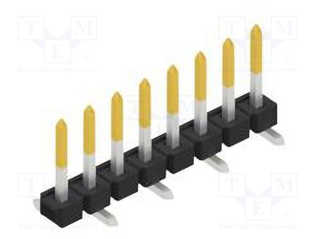 Connector: pin strips; pin header; male; PIN: 8; 2.54mm; SMT; 1x8