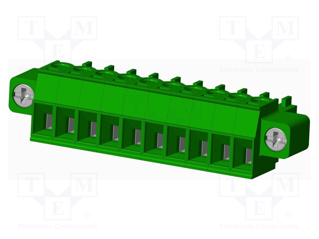 Connector: pluggable terminal block; plug; female; straight; 10A