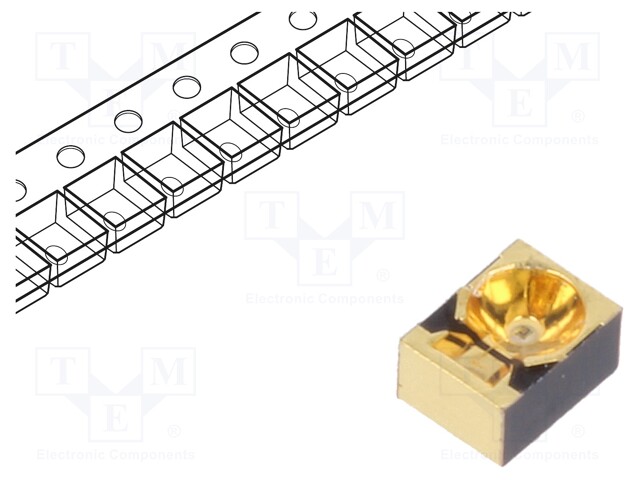 IR transmitter; 950nm; transparent; 55mW; 10°; SMD; 70mA; 1.6÷2.4V