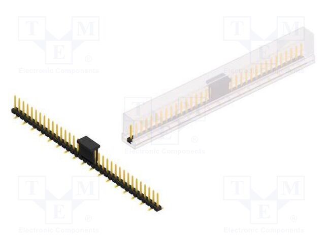 Connector: pin strips; pin header; male; PIN: 35; 2.54mm; SMT; 1x35