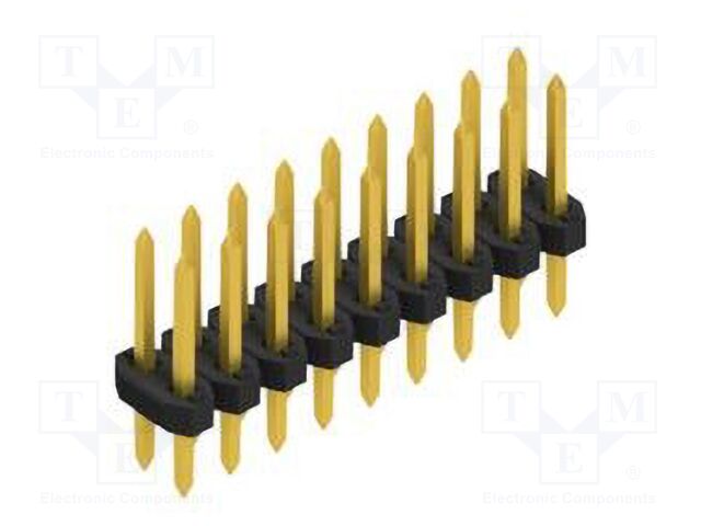 Connector: pin strips; pin header; male; PIN: 18; 2mm; THT; 2x9; 100V