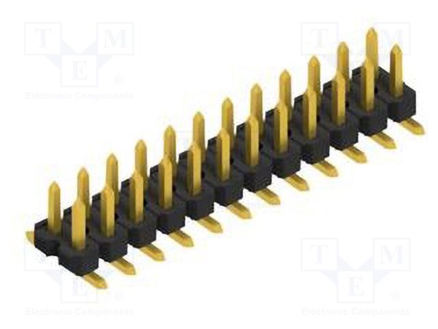 Connector: pin strips; pin header; male; PIN: 24; 2.54mm; SMT; 2x12