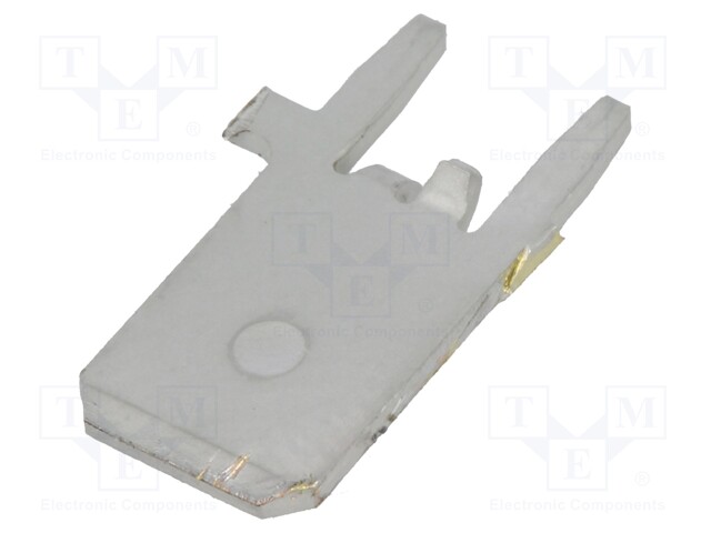 Terminal: flat; 6.3mm; 0.8mm; male; THT; tinned; straight