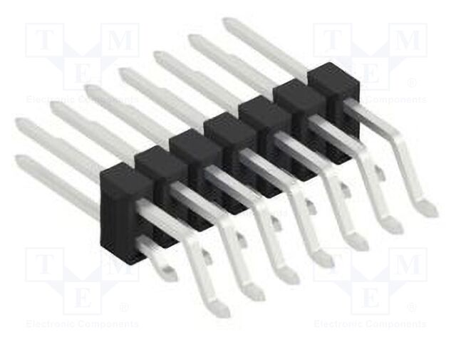Connector: pin strips; pin header; male; PIN: 14; 2.54mm; SMT; 2x7