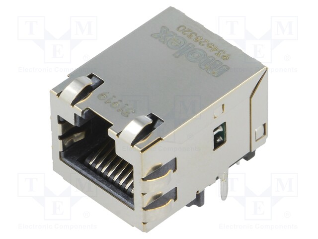 Socket; RJ45; MXMag; PIN: 8; shielded; gold-plated; Layout: 8p8c; THT
