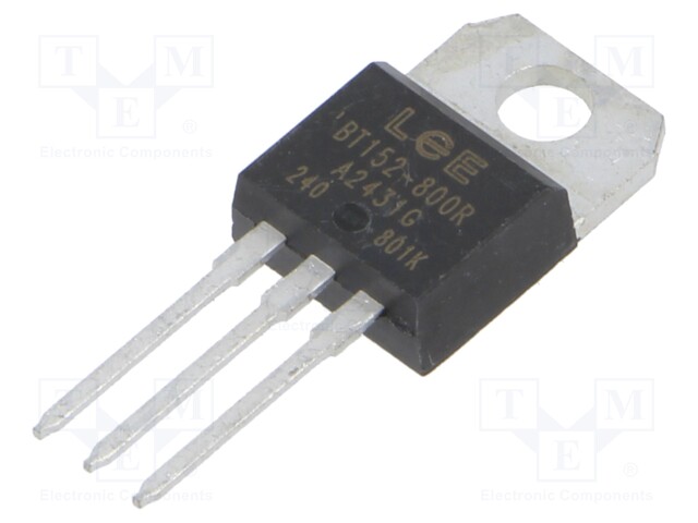 Thyristor; 800V; Ifmax: 20A; 13A; Igt: 32mA; TO220AB; THT; tube