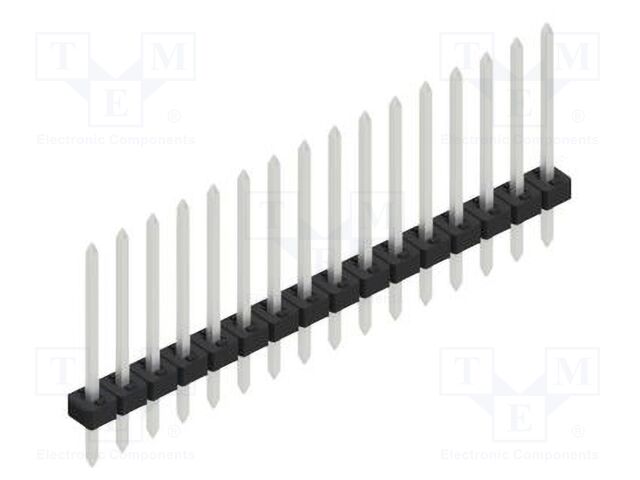 Connector: pin strips; pin header; male; PIN: 16; 2mm; THT; 1x16