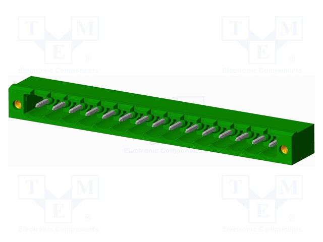 Connector: pluggable terminal block; socket; male; angled 90°