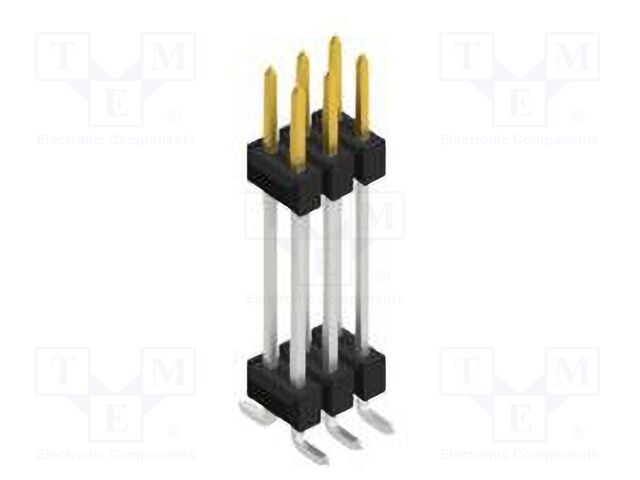 Connector: pin strips; pin header; male; PIN: 6; 2.54mm; SMT; 2x3