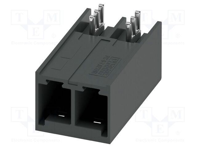 PCB headers, nominal cross section: 6 mm?, color: black, nom