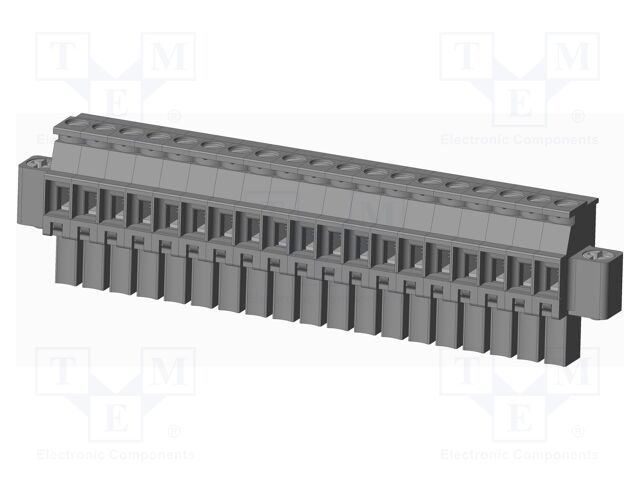 Connector: pluggable terminal block; plug; female; angled 90°