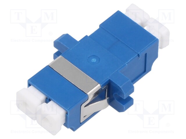 Connector: fiber optic; socket,coupler; LC; female; ways: 2