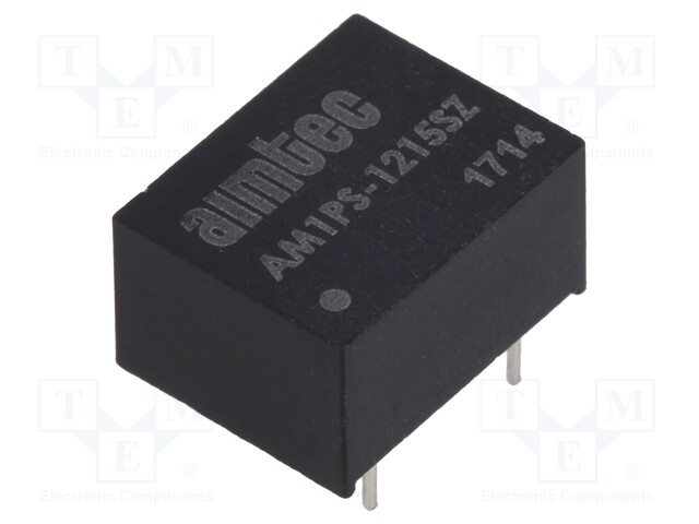 Converter: DC/DC; 1W; Uin: 10.8÷13.2V; 15VDC; Iout: 67mA; DIP8; 1.8g