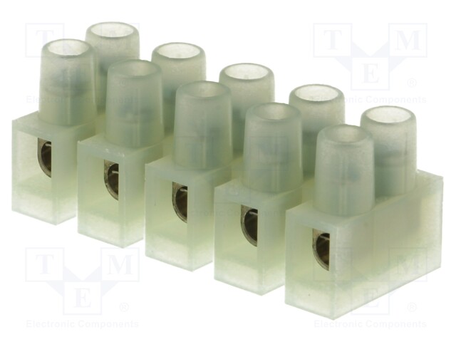 Terminal block; screw terminal; ways: 5; 2.5mm2; terminals: 10