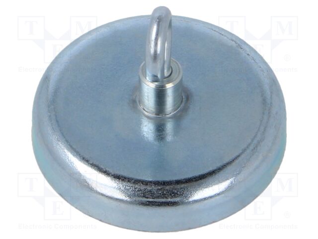 Magnet: permanent; hard ferrite; 180N; 47mm; with hook